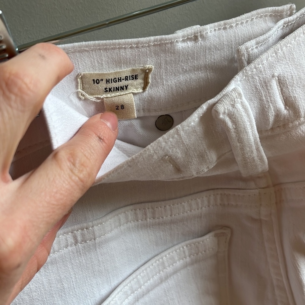 New without tags Madewell white wash denim jeans - Picture 8 of 10